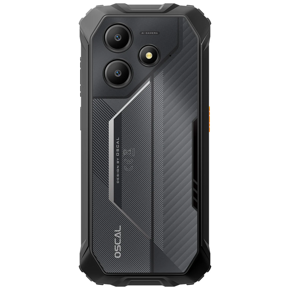 Mobile phone OSCAL MARINE 2, Black, 4G, 6.56" HD+ 90Hz, 24GB RAM (8GB +16GB expandable), 256GB ROM, DokeOS 4.1, Unisoc T615, 11000mAh, 18W, Dual SIM Hybrid [6]