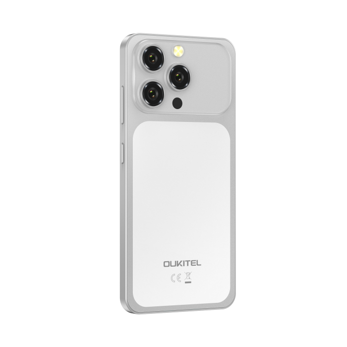 Oukitel C17 Okostelefon, Ezüst, 4G, 6.52" HD Kijelző, 16GB RAM (4GB + 12GB bővíthető), 64GB, 13MP Kamera, 5000mAh Akkumulátor, Android 16, Dual SIM [7]