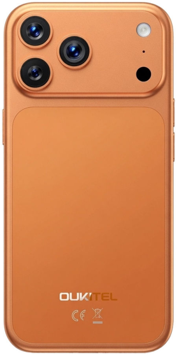 OUKITEL C17 Plus Mobile Phone, Orange, 4G LTE, NFC, 6.9" 120Hz, 16GB RAM (4GB + 12GB Extended), 128GB, 64MP Camera, 5000mAh, Android 16, Dual SIM [4]