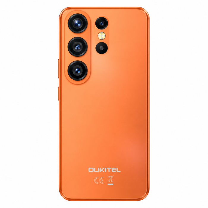 Telefon Mobil OUKITEL C26 Mini, Portocaliu, 4G LTE, 4” TFT, 16GB RAM (4GB + 12GB extensibili), 64GB ROM, Unisoc T610 Octa-Core, Android 16, IP68/IP69K, 2300mAh 10W, Cameră 13MP, Dual SIM [2]