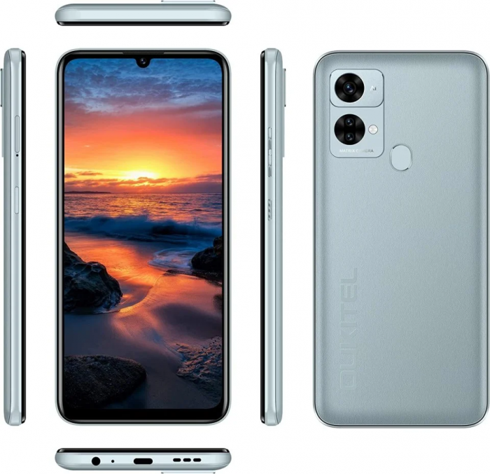 Mobiltelefon OUKITEL C33 Kék, 4G, 6,8" HD+, 8GB RAM, 256GB ROM, Android 13, 50MP+5MP kamera, T606 Octa Core, 5150mAh, Dual SIM [2]