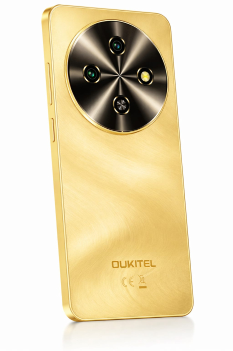 Oukitel C5 Mobiltelefon, Arany, 4G LTE, 6.6" HD+ Kijelző, 16GB RAM (4GB + 12GB Bővíthető), 64GB, 13MP Kamera, Android 14, Dual SIM [5]