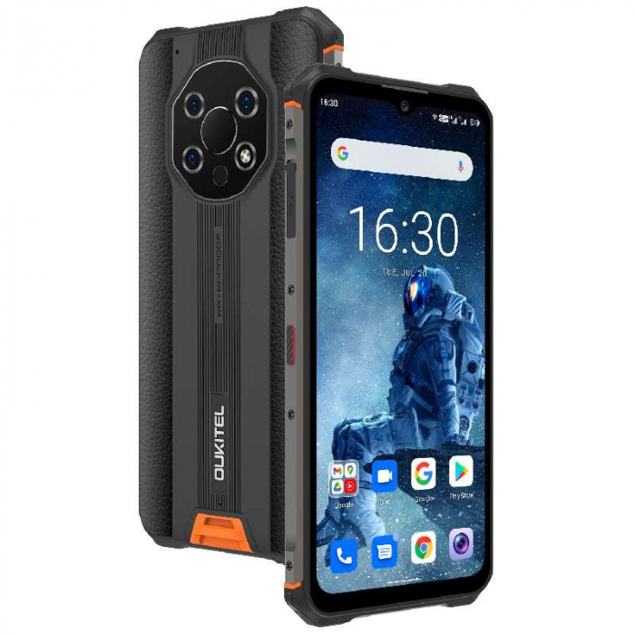 Telefon mobil Oukitel WP13 Orange, Dual 5G, Termometru non-contact, 5.2 , 8GB RAM, 128GB ROM, Android 11, Dimensity 700, 5280mAh, Dual SIM