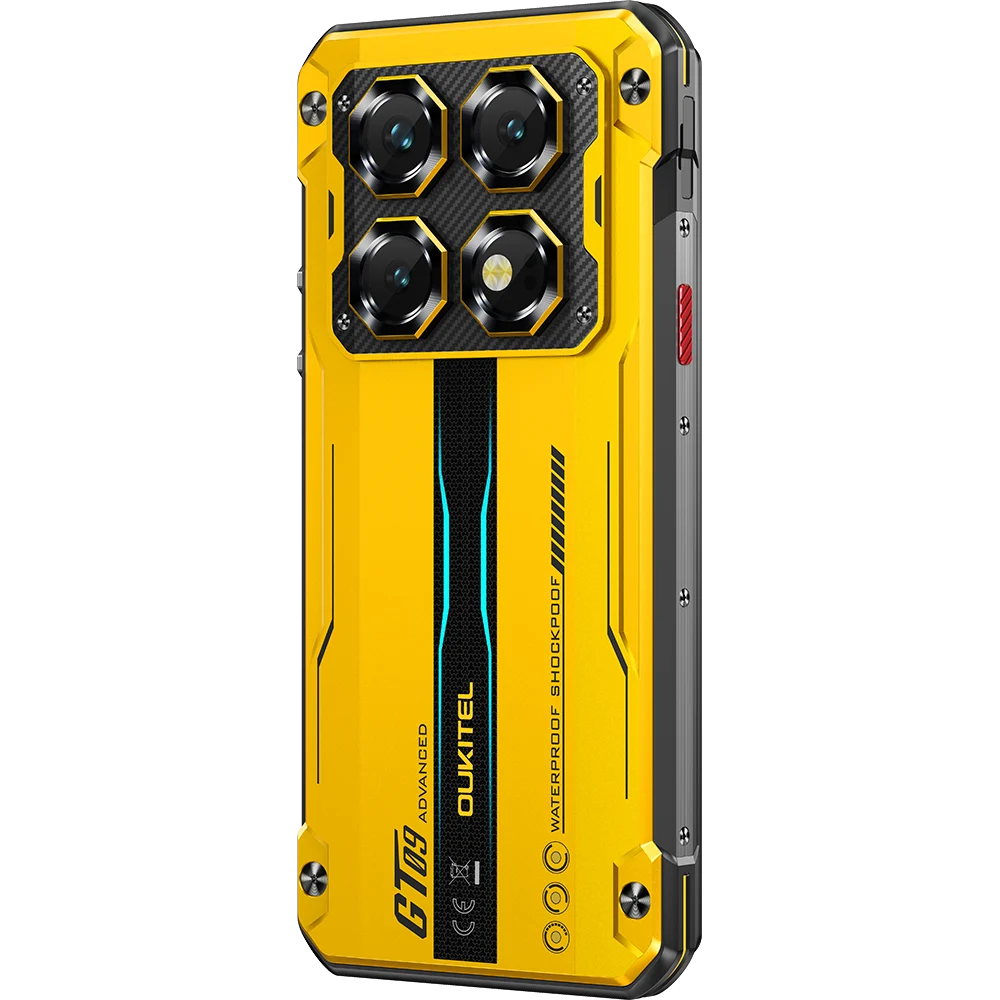 Mobile Phone Oukitel WP60, Yellow, 5G, 7.2" HD 120Hz, 24GB RAM(8GB + 16GB Extended), 256GB ROM, Android 15, Dimensity 7025, 108MP, Night Vision, NFC, Face ID, 10000mAh, 33W, Dual SIM [3]