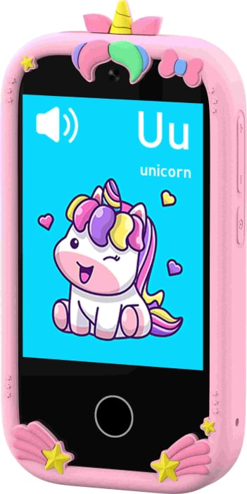 iSEN W5 Gyermek Mobiltelefon, Rózsaszín, 2.8" Érintőképernyő, 32GB ROM, Többfunkciós (Fotó, Videó, Játékok, Zene, Oktatás), 30W Pixeles Kamera, 600mAh, DC-5V, Szilikon Tok [11]