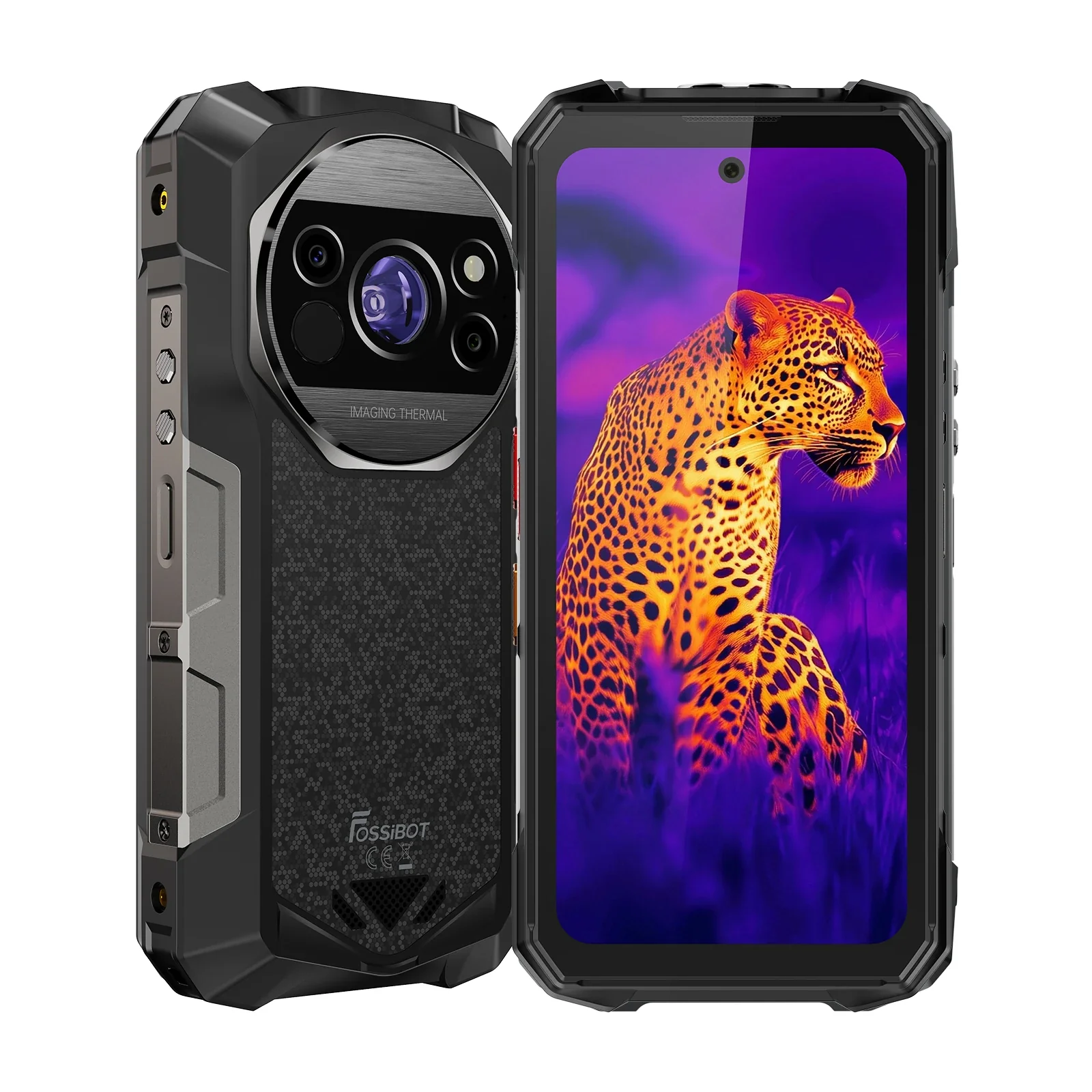 FOSSiBOT F115 Ultra Rugged Smartphone, Black, 5G, 64MP Night Vision + 1200m Laser Rangefinder, 6.78" 120Hz, 36GB RAM (12GB + 24GB expandable), 256GB, Android 16, NFC, 20000mAh Battery [2]