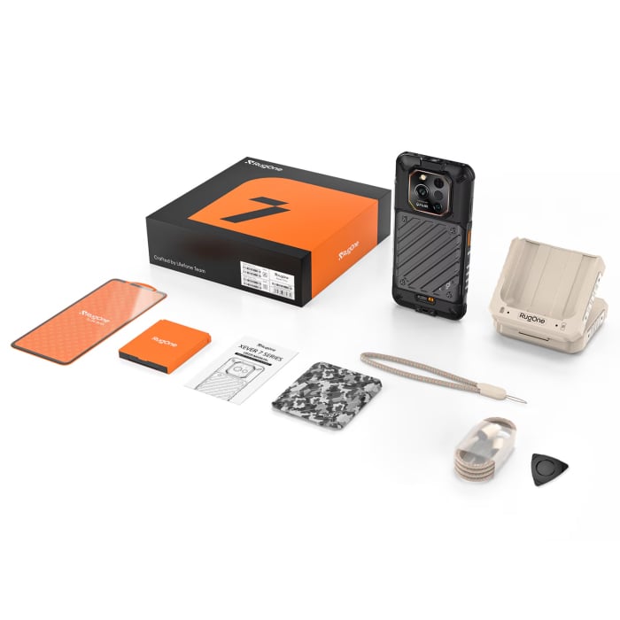 Mobiltelefon Ulefone RugOne Xever 7 Pro, Fekete, 5G, 6.67" AMOLED, 24GB RAM (12GB + 12GB Kiterjesztett), 512GB ROM, 50MP, Android 15, Dimensity 7025, Cserélhető akkumulátor, Hőkamera, eSIM, 33W, Dual [6]