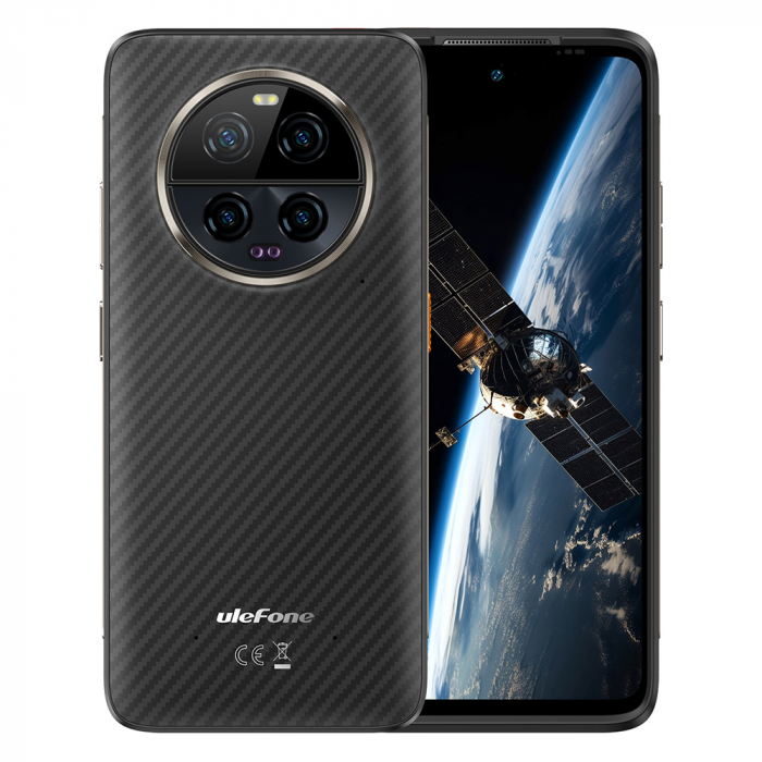 Telefon mobil Ulefone Armor 23 Ultra 5G Negru, Comunicare satelit, 6.78" LCD FHD+ 120Hz, 24GB RAM (12GB + 12GB extensibili), 512GB ROM, Android 13, MediaTek MT6891, 64MP Night Vision, 5280mAh, 120W [2]