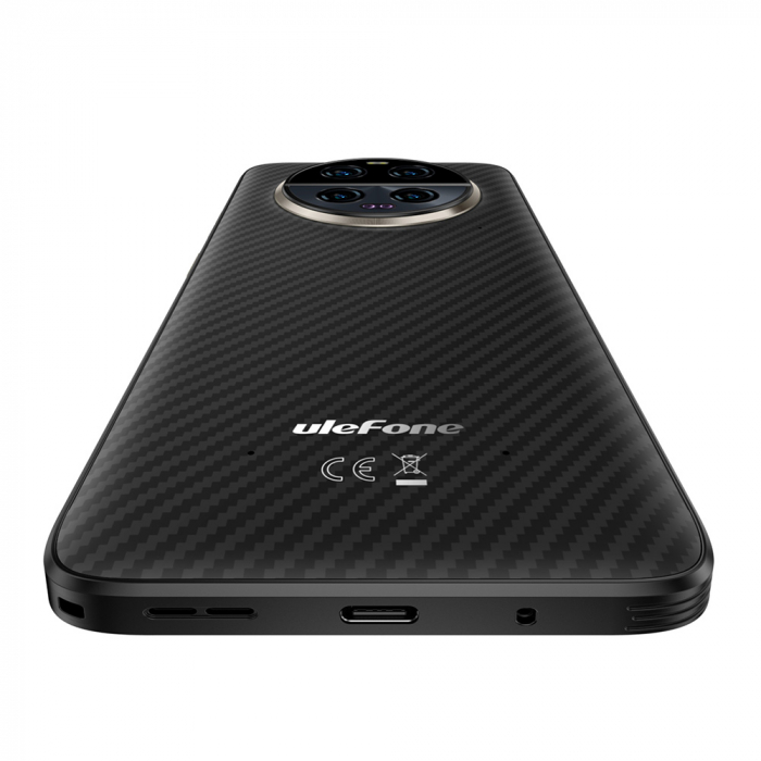Telefon mobil Ulefone Armor 23 Ultra 5G Negru, Comunicare satelit, 6.78" LCD FHD+ 120Hz, 24GB RAM (12GB + 12GB extensibili), 512GB ROM, Android 13, MediaTek MT6891, 64MP Night Vision, 5280mAh, 120W [12]
