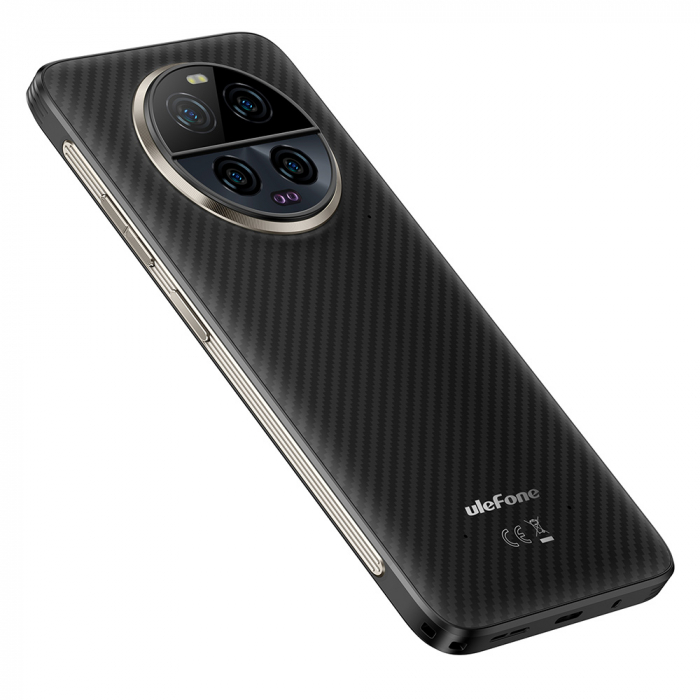 Telefon mobil Ulefone Armor 23 Ultra 5G Negru, Comunicare satelit, 6.78" LCD FHD+ 120Hz, 24GB RAM (12GB + 12GB extensibili), 512GB ROM, Android 13, MediaTek MT6891, 64MP Night Vision, 5280mAh, 120W [14]