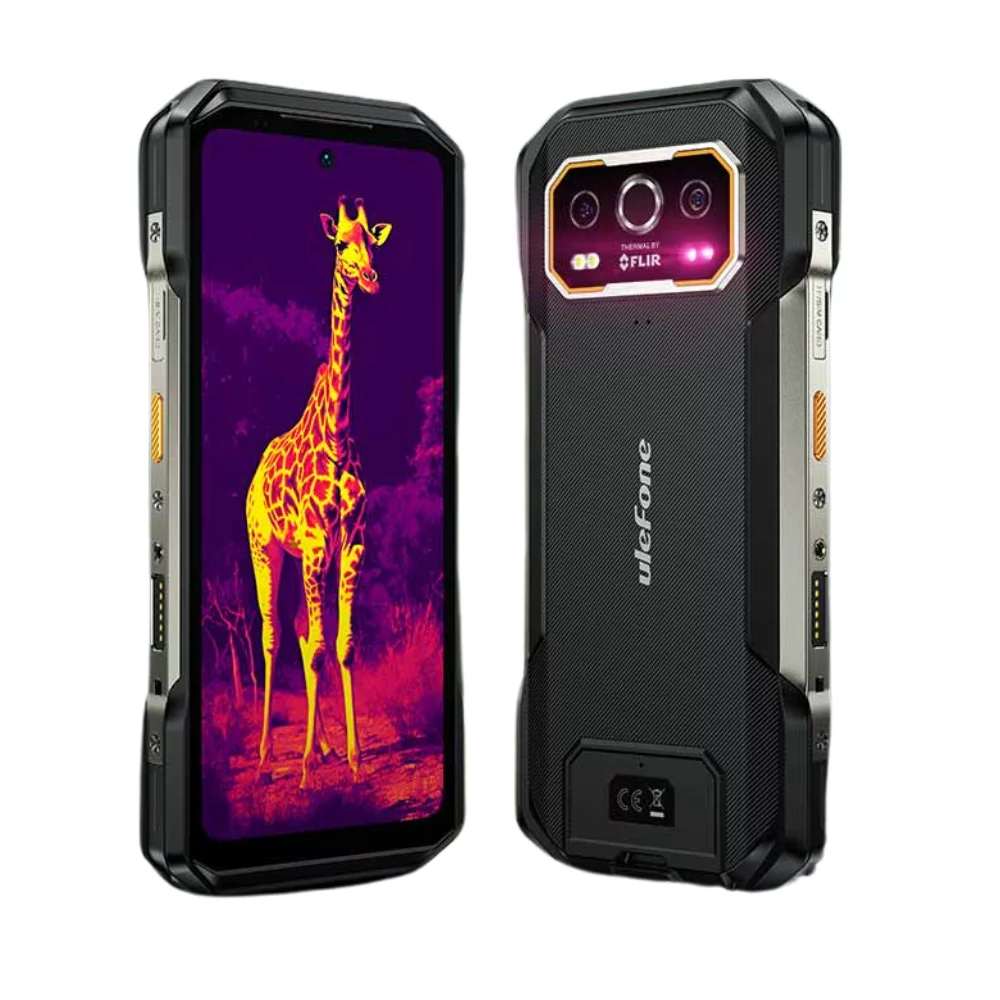 Ulefone Armor 27T+ mobiltelefon, Fekete, 4G , FLIR® hőkamera + 64MP éjjellátó, 6,78" FHD+ 120Hz kijelző, 24GB RAM (12GB + 12GB bővíthető), 256GB ROM, Android 15, NFC, Dual SIM [3]