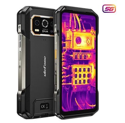Telefon Mobil Ulefone Armor 27T Pro+, Negru, 5G Resigilat, Cameră termică FLIR 3.5, 6.78" FHD+ 120Hz, 24GB RAM (12GB + 12GB extensibili), 256GB ROM, 64MP Night Vision, Android 15, NFC, Dual SIM [2]