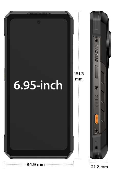 Mobiltelefon Ulefone Armor 30 Pro, 5G, 6.95" FHD+, 32GB RAM (16GB+16GB bővíthető), 512GB ROM, 50MP + 64MP Night Vision, Android 14, Dimensity 7300X, Wi-Fi 6E, 12800mAh, 66W, Dual SIM [3]