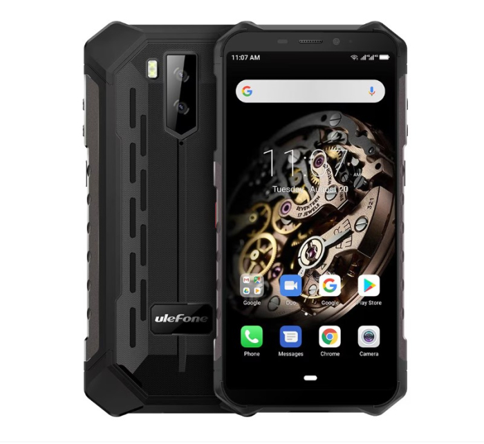 Telefon mobil Ulefone Armor X5 Negru, 4G, IPS 5.5  , 3GB RAM, 32GB ROM, Android 9, Helio A23, NFC, IP68, 5000mAh, Dual SIM