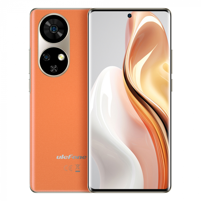 Telefon mobil Ulefone Note 17 Pro Orange, 4G, 6.78" 3D Amoled, 24GB RAM (12GB + 12GB extensibili), 256GB ROM, Android 13, 108MP+32MP, MediaTek Helio G99, NFC, 5050mAh, 33W, Dual SIM [2]