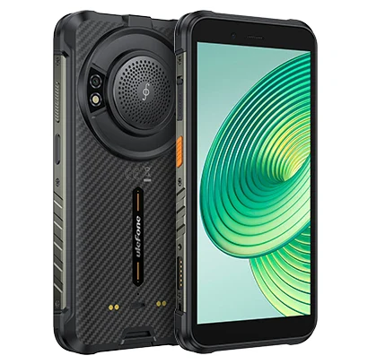Telefon Mobil Ulefone RugKing, Negru, 4G, 5.99   IPS LCD, 16GB RAM (8GB + 8GB Extended), 256GB, 50MP, Android 15, Unisoc T7255, Difuzor HiFi, Lanterna puternica, Functii AI, 9600 mAh, 18 W, Dual SIM