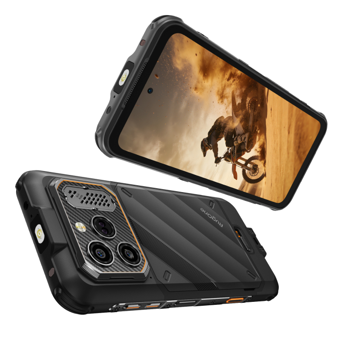 Ulefone RugOne Xever 8 Smartphone, Black, 4G, 6.50" FHD+ 120Hz, 16GB RAM (8GB + 8GB expandable), 128GB, 64MP + 20MP Night Vision Camera, Helio G200, Android 16, NFC, 4800mAh, Dual SIM [5]