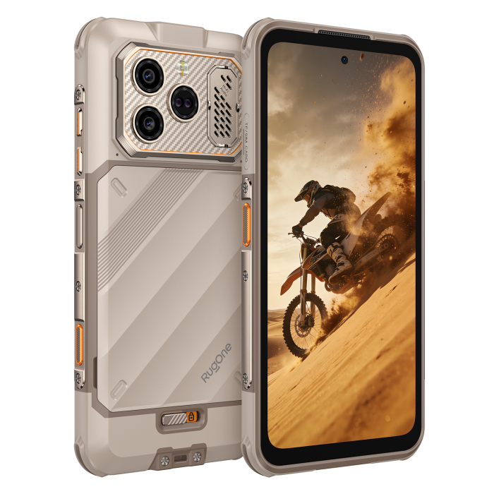 Telefon Mobil Ulefone RugOne Xever 8, Sand Dune, 4G, 6.50" FHD+ 120Hz, 16GB RAM (8GB + 8GB extensibili), 256GB, Cameră 64MP + 20MP Night Vision, Helio G200, Android 16, NFC, 4800mAh, Dual SIM [4]