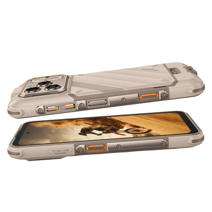 Telefon Mobil Ulefone RugOne Xever 8, Sand Dune, 4G, 6.50" FHD+ 120Hz, 16GB RAM (8GB + 8GB extensibili), 256GB, Cameră 64MP + 20MP Night Vision, Helio G200, Android 16, NFC, 4800mAh, Dual SIM [6]