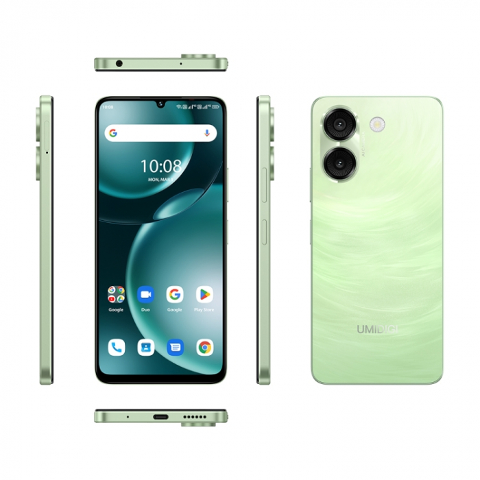 Telefon mobil UMIDIGI G9A, Verde, 4G, 6.75" HD+, 8GB RAM (4GB + 4GB extensibili), 64GB ROM, Android 14 Go, 13MP Ultra-Clear AI Camera, 5000mAh, Dual SIM [2]