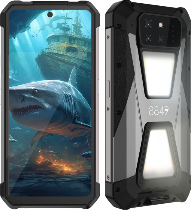 Telefon mobil Unihertz 8849 Tank Shark, 5G, 24GB RAM (12GB + 12GB extensibili), 256GB ROM, 6.79" 2.4K FHD+ 120Hz, Android 14, 64MP Night Vision, 15600mAh, Dual SIM [4]