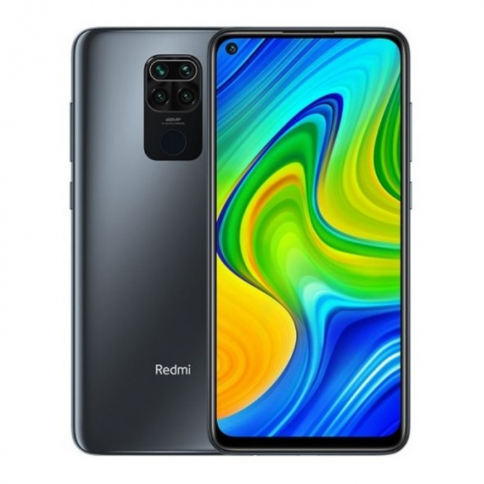 Telefon mobil Xiaomi Redmi Note 9 Gri, 4G, IPS 6.53 DOT, 4GB RAM, 128GB ROM, Helio G85 OctaCore, Android 10, NFC, 5020mAh, Dual SIM