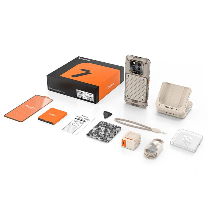 Telefon Ulefone RugOne Xever 7 Pro, Sand Dune, 5G, 6.67" AMOLED, 24GB RAM (12GB+12GB Extensibili), 512GB ROM, 50MP, Android 15, Dimensity 7025, Baterie interschimbabila, Camera termica, eSIM, 33W [38]