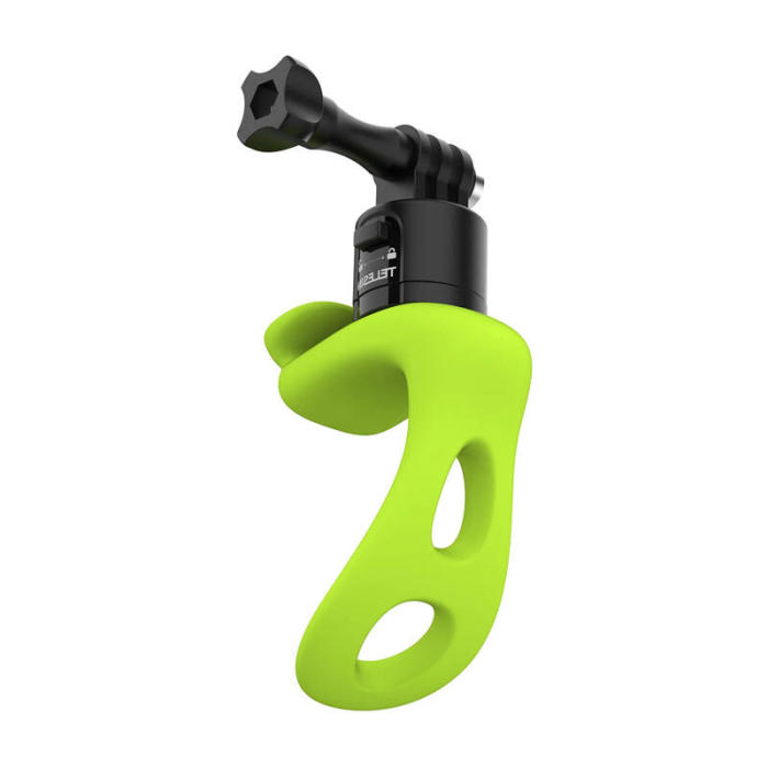 Telesin suport multifunctional din silicon pentru camere sportive (verde) [2]
