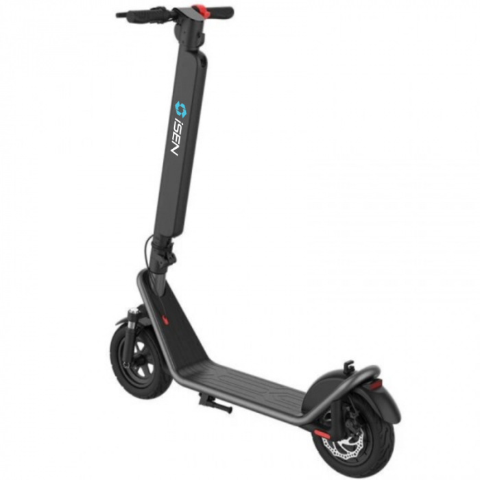 Foldable electric scooter iSEN X11 Gray, 10 inch, front suspension, 500W, max autonomy 50km, max speed 35km/h, detachable battery [2]