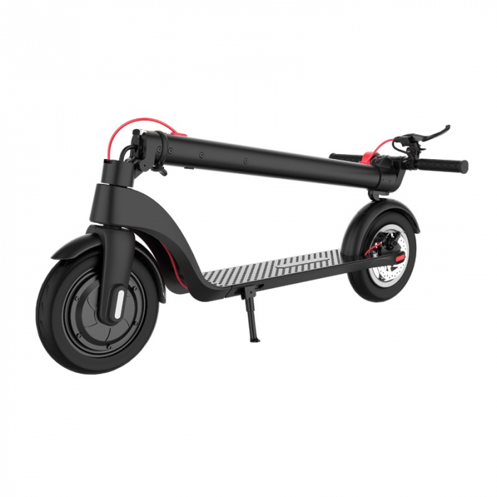 Összecsukható Elektromos Roller iSEN X7 Pro 2023 Fekete, Alkalmazás, BT, 10", 350W Motor, Max. Hatótávolság 25km, akár 25km/h sebességgel, Leválasztható Akkumulátor [4]