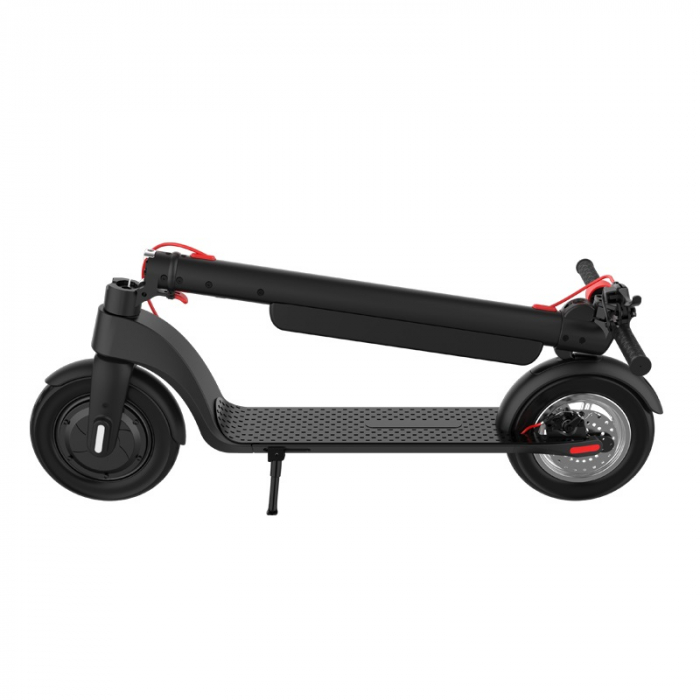 Összecsukható elektromos roller iSEN X8 2026 Fekete, alkalmazás, BT, 10 hüvelykes, 350W motor, legnagyobb hatótáv 40km, sebesség akár 25km/h, levehető akkumulátor [3]