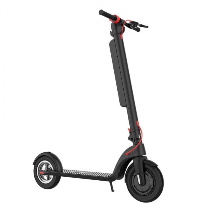 Összecsukható elektromos roller iSEN X8 2026 Fekete, alkalmazás, BT, 10 hüvelykes, 350W motor, legnagyobb hatótáv 40km, sebesség akár 25km/h, levehető akkumulátor [2]