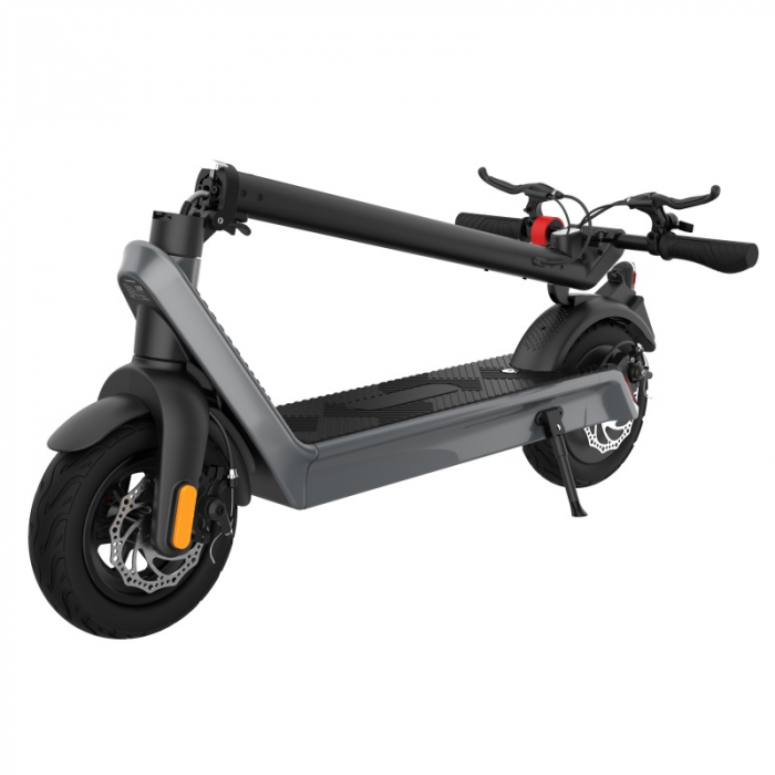 Folding electric scooter iSEN X9 Plus Grey, 10 inch, 850W, maximum autonomy 65km, speed up to 36km/h, removable battery 36V15.6Ah [4]