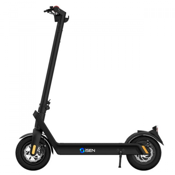 Foldable Electric Scooter iSEN X9 Pro Max 2026 Black, BT, 10 inch, 1100W, Maximum Range 100km, Up to 25km/h, Detachable Battery [3]