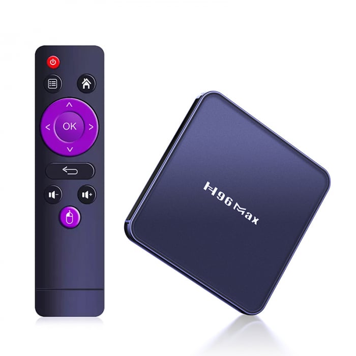 TV Box H96 Max V12 Smart Media Player, 4K, RAM 2GB DDR3, ROM 16GB