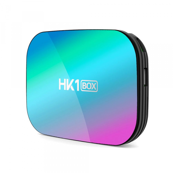 TV Box HK1 BOX Smart Media Player Resigilat, 8K, RAM 4GB, ROM 64GB, Amlogic S905X3, Android 9.0, Slot Card, Quad Core