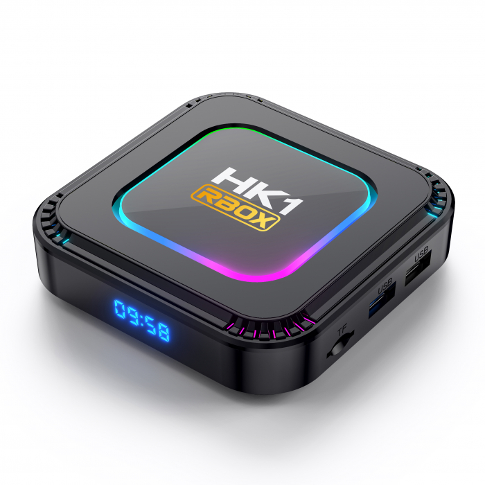 TV Box HK1 RBOX K8 Smart Media Player, 8K, Android 13, 4GB RAM, 64GB ROM, Quad Core ARM Cortex A53 - RK3528, AV1, WiFi6, Bt 5.0, HDMI