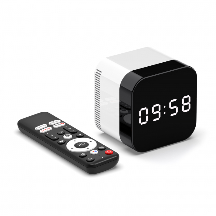 TV Box iSEN H96Max H728, Digitális óra, 8K Ultra HD, 3D, Android 14, H.265/VP9, 4GB RAM + 32GB ROM, Octa-core A55, WiFi 6, BT 5.X, Ok Google, AirPlay, DLNA, Gigabites Ethernet [4]