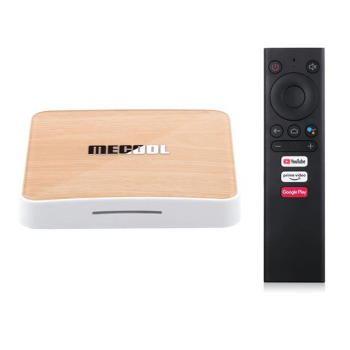 TV Box  Mecool KM6 Deluxe Edition Smart Media Player Maro, 4K, RAM 4GB, ROM 64GB,  Android 10,  Amlogic S905X4 Quad Core, WiFi 6, Slot Card