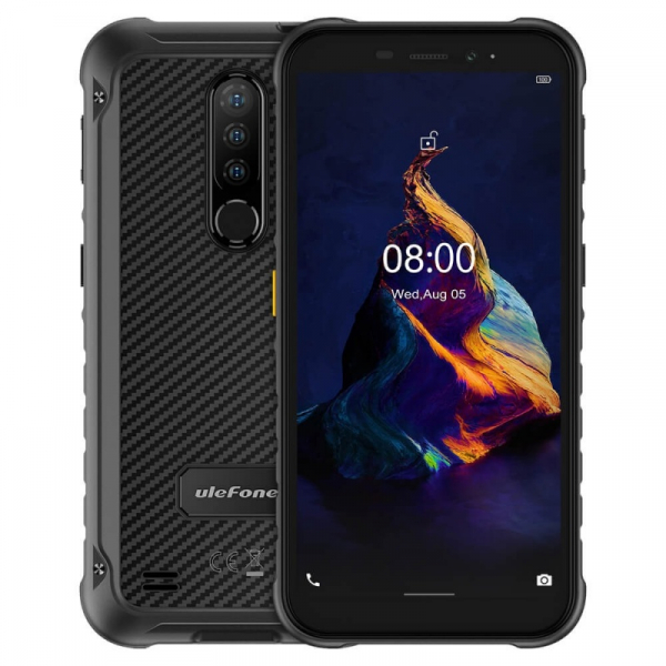 Telefon mobil Ulefone Armor X8 Negru Resigilat, 4G, IPS 5.7 , 4GB RAM, 64GB ROM, Android 10, Helio A25 OctaCore, NFC, 5080mAh, Dual SIM