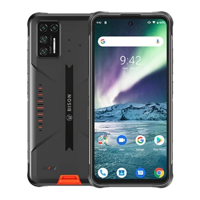 Telefon mobil UMIDIGI Bison GT Galben Resigilat, 4G, 6.67 FHD+, 8GB RAM, 128GB ROM, Android 10, Helio G95 OctaCore, NFC, Dual SIM, 5150mAh