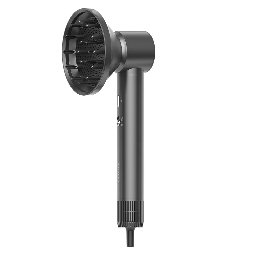 iHunt Femme 7-in-1 Dryer HD4 PRO Hair Dryer, Grey, 1300W, 600 Million Negative Ions, 110,000 rpm, 8 Programs [5]