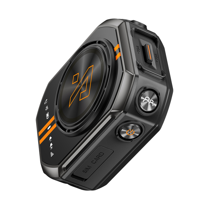 Walkie Talkie RugOne XLink 7, Negru, 4G, Comunicare vocală AI, GPS, Bluetooth 5.2, SOS, Baterie 1050mAh, USB-C, Nano SIM [17]