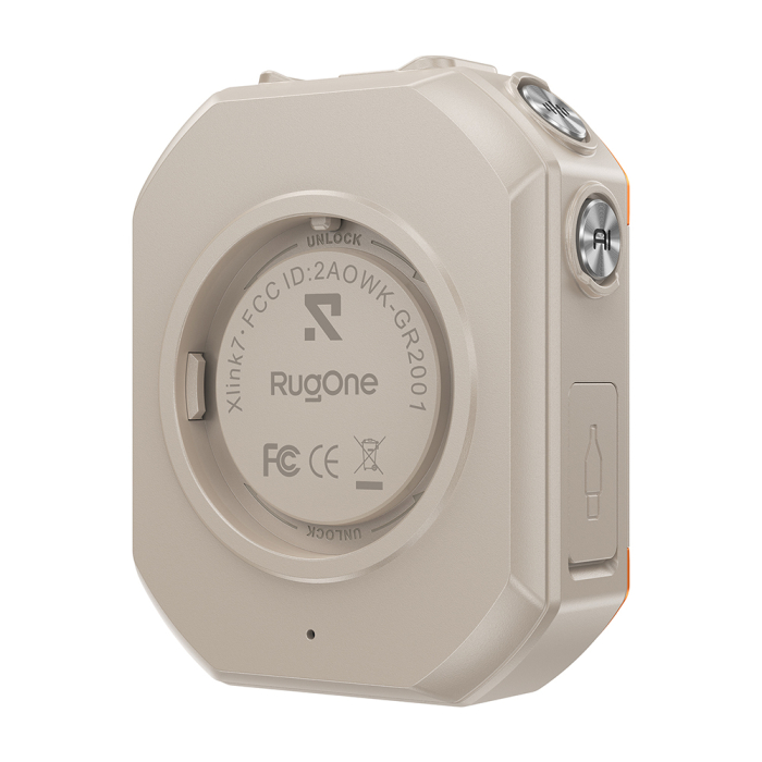 Walkie Talkie RugOne XLink 7, Sand Dune, 4G, Comunicare vocală AI, GPS, Bluetooth 5.2, SOS, Baterie 1050mAh, USB-C, Nano SIM [13]