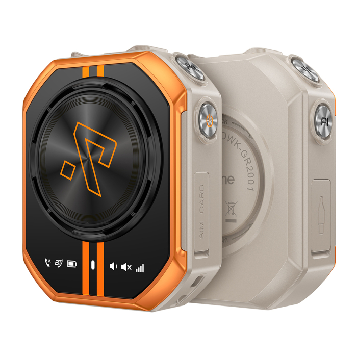 Walkie Talkie RugOne XLink 7, Sand Dune, 4G, Comunicare vocală AI, GPS, Bluetooth 5.2, SOS, Baterie 1050mAh, USB-C, Nano SIM [20]
