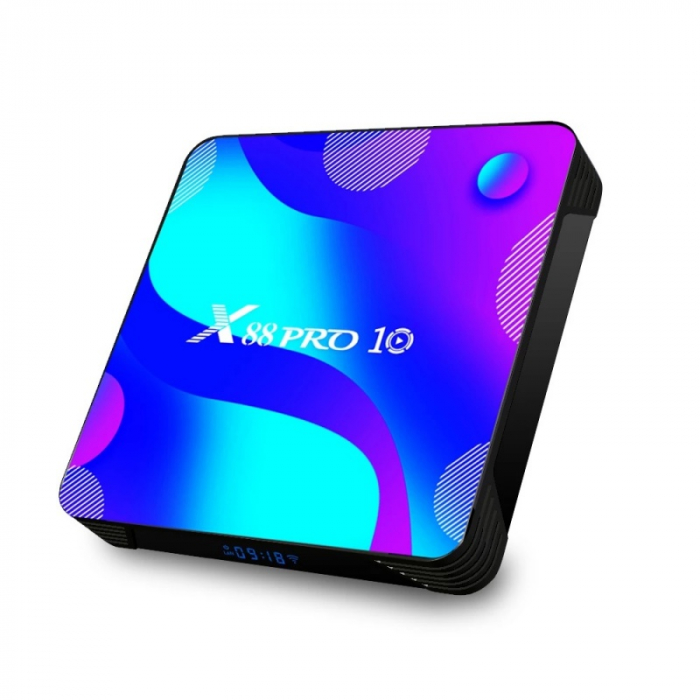 TV Box X88 Pro 10 Smart Media Player, 4K, RAM 2GB, ROM 16GB, Android 11 ...