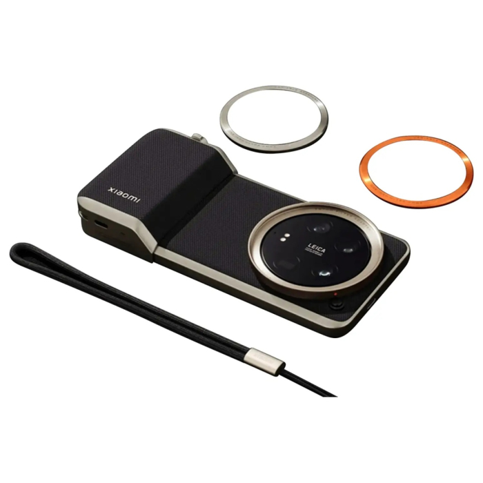 Kit Foto Xiaomi 14 Ultra Photography Kit, Gri, Husă Piele, Mâner Cameră cu Baterie 1500mAh, Inel Filtru 67mm, Conectivitate USB-C [2]