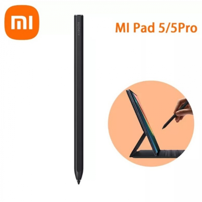 imaginea Creion pentru ecran tactil Xiaomi Smart Pen Negru pentru Xiaomi Mi Pad 5 si Mi Pad 5 Pro, 4096 niveluri de presiune, Incarcare wireless
