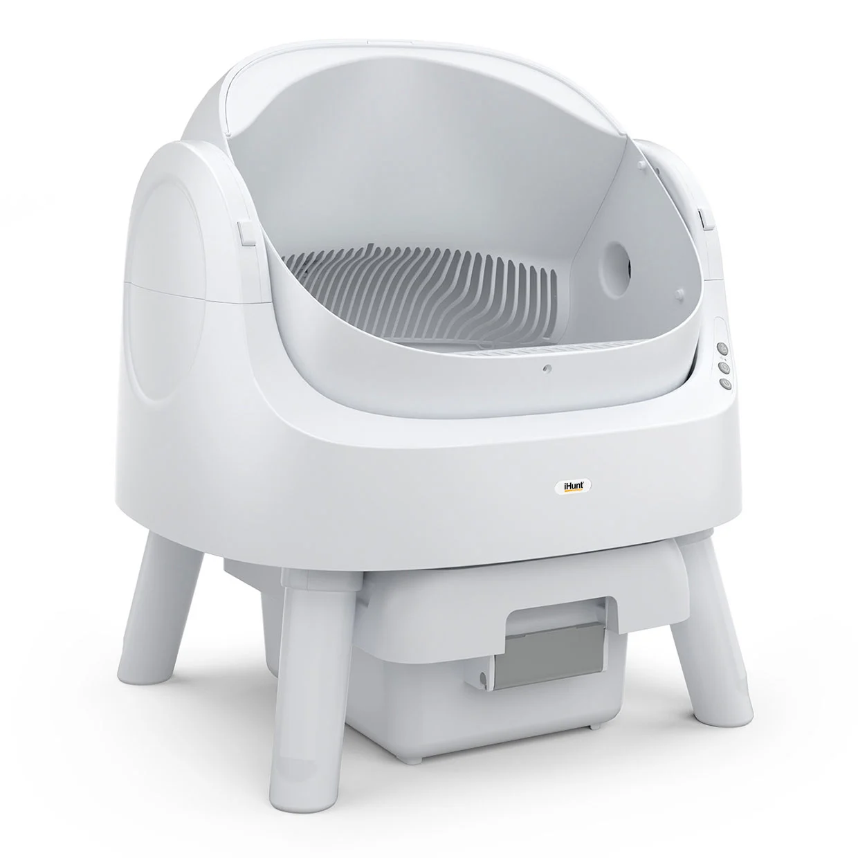 iHunt AutoScooper 11 Automata Macskaalom, Öntisztító, 10L Hulladéktartály, Infravörös Érzékelők, 32dB, Fehér [2]
