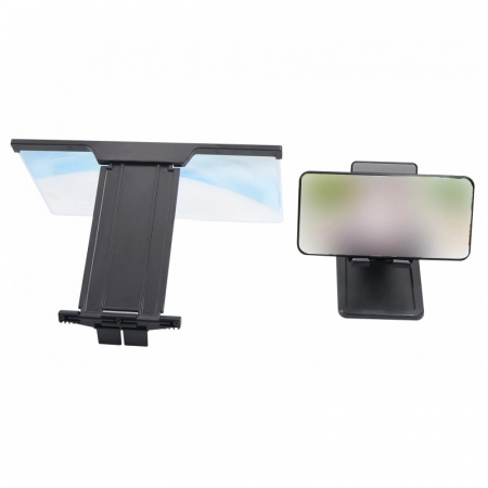Suport cu lupa pliabil pentru telefon mobil iSEN 3D Phone Magnifying Glass Plus Negru [2]